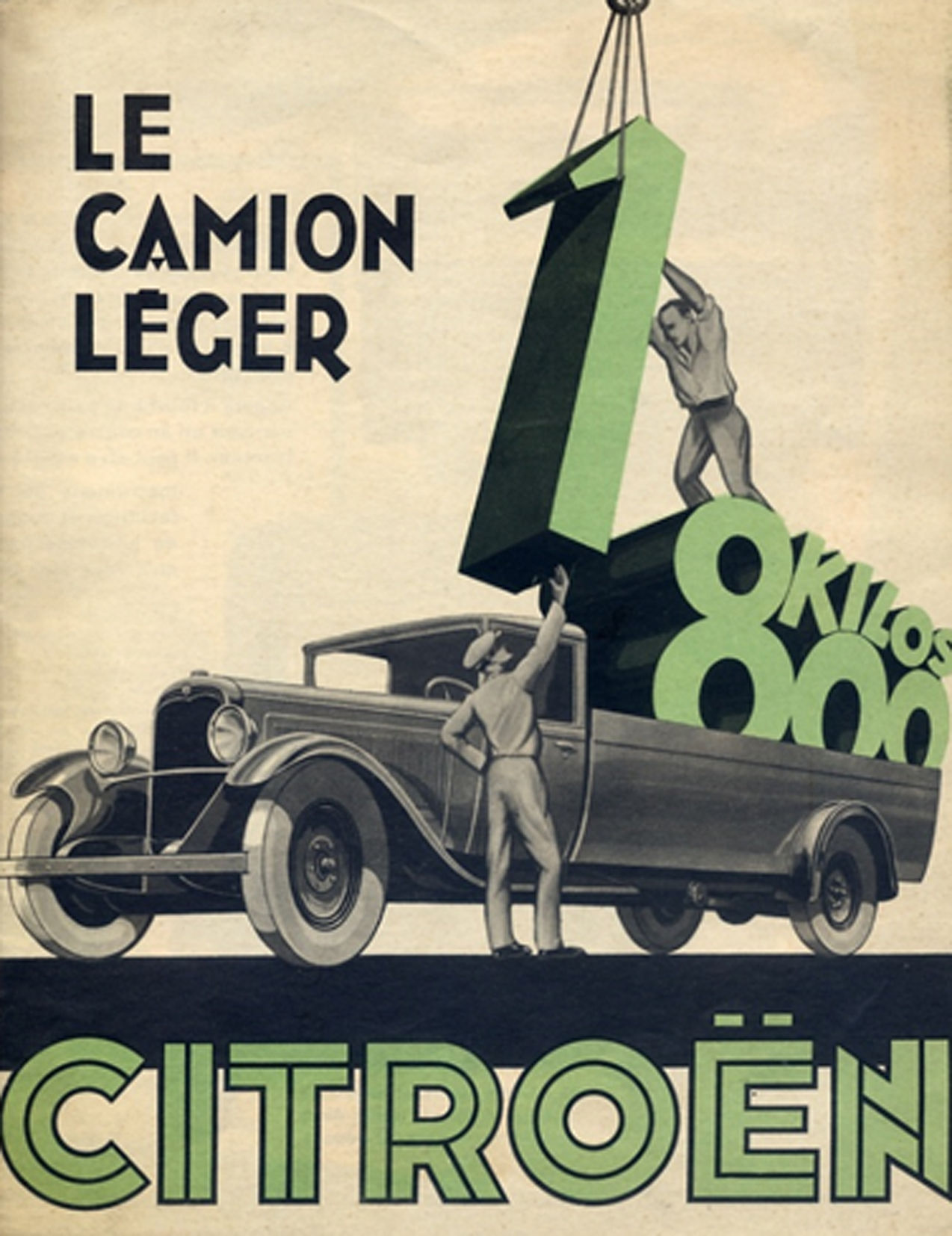 Publicité Camion C6 1800kg -1929